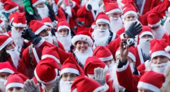 VisitScotland: Edinburgh Santa Fun Run & Walk 2015 on 13 December 2015