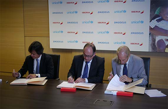 Iberia, UNICEF Spain and Amadeus renew agreement to collect customer donations for the UNICEF “100% Vaccinated Children” programme