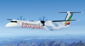 Ethiopian Airlines signs purchase agreement for two additional Q400 turboprop airliners with Bombardier Commercial Aircraft