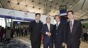 Hong Kong International Airport’s HK$10-billion Midfield Concourse welcomed its first batch of passengers