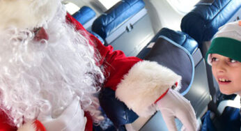 bmi regional and Bristol Airport hosted residents of Children’s Hospice South West’s Charlton Farm for Christmas party and scenic flight over the UK