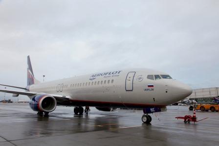 Aeroflot takes delivery of its new Boeing 737-800 Next Generation aircraft 