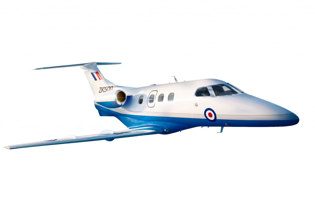 The Embraer Phenom 100 jet selected to provide multi-engine pilot training to armed forces aircrew in the United Kingdom 