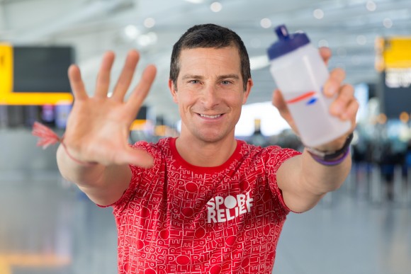 Bear Grylls and Alesha Dixon partner with British Airways to support Sport Relief this year 
