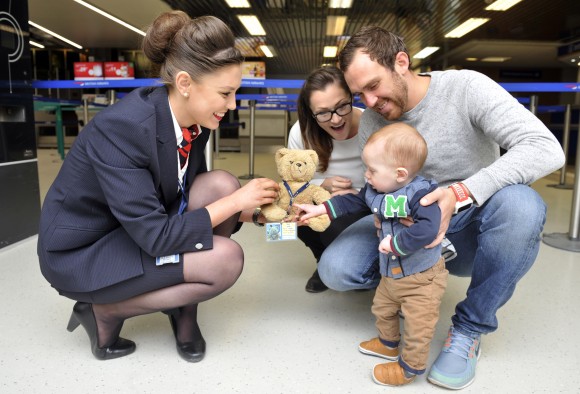 British Airways reunites 30-year-old teddy with his eight-month old owner in Yorkshire