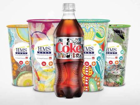 HMSHost partners with The Coca-Cola Company to offer travelers unique and vibrant collectible Diet Coke fountain cups