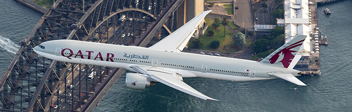 Qatar Airways now operates Boeing 777-300 daily from Doha to Sydney