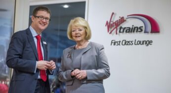 Hearts director Ann Budge opened Virgin Trains’ First Class Lounge at Edinburgh Waverley