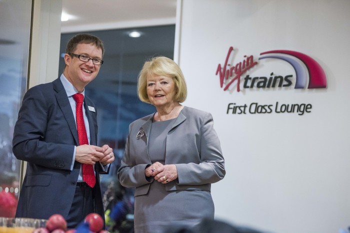 Hearts director Ann Budge opened Virgin Trains’ First Class Lounge at Edinburgh Waverley 