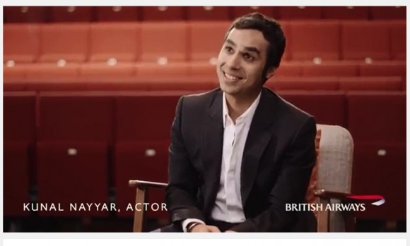 British Airways features Big Bang Theory star Kunal Nayyar in its first ‘Make Amazing Things Happen’ video series  