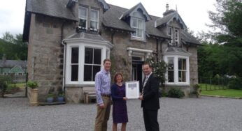 Callater Lodge in Braemar awarded ‘Gold’ status from VisitScotland