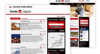 Japan Airlines’ “JAL Guide to Japan now features location search function and video contents