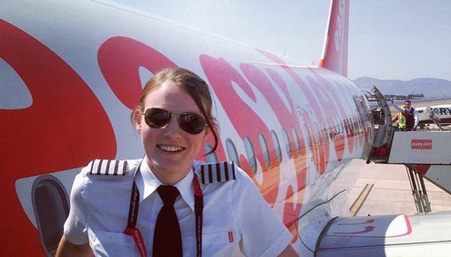 easyJet’s female pilot Kate McWilliams becomes the youngest Commercial Airline Captain at just 26 years old