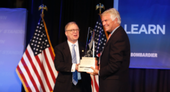 Bombardier presented the 2016 Safety Standdown Award to the Honorable Robert L. Sumwalt III