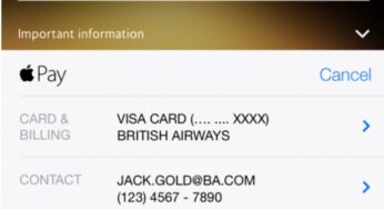 British Airways adds Apple Pay to its app