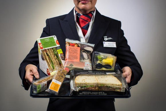 British Airways menu for short-haul flights to include Marks & Spencer premium food range 