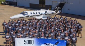 Cessna delivers its 5,000th Citation light business jet to Helitrip Charter LLP to be operated by Catreus Ltd.