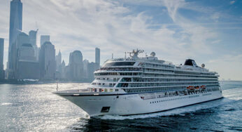 Viking Ocean Cruises welcomed Viking Star into the New York harbor as part of its inaugural North American voyage