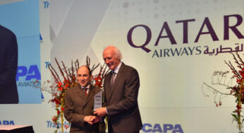 Qatar Airways wins Airline of the Year award at the CAPA Aviation Awards for Excellence