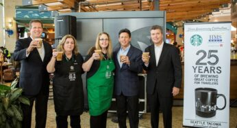 HMSHost and Starbucks Coffee Company open the first Starbucks® in an airport — at Seattle-Tacoma International Airport