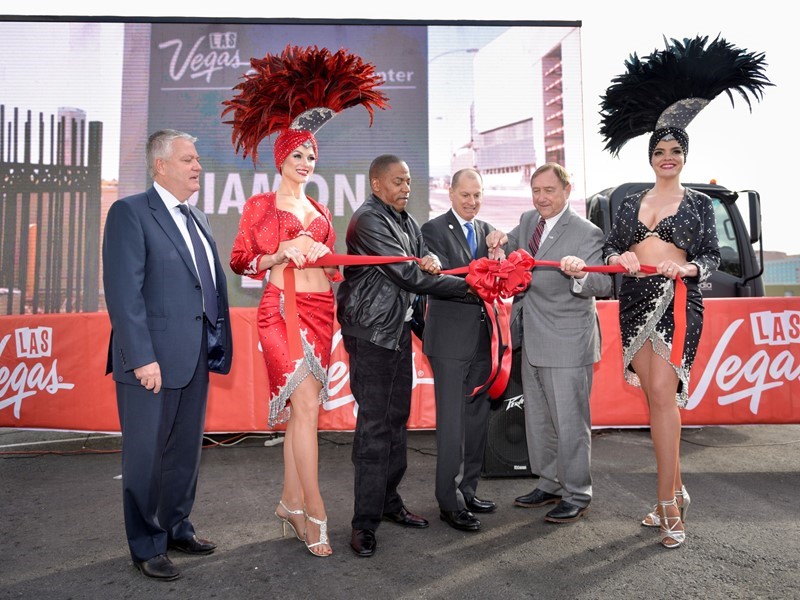 Las Vegas Convention and Visitors Authority unveiled its new parking and outdoor exhibition space — the Diamond Lot