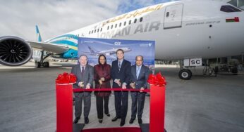 Oman Air took delivery of its new Boeing 787-9 Dreamliner