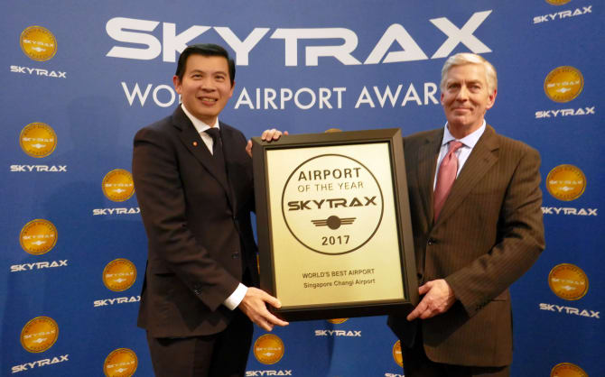 2017 World Airport Awards names Changi Airport as World’s Best Airport for Fifth Consecutive Year