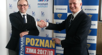 Ryanair announces its fifth base in Poland; launches 2017 Poznan winter schedule