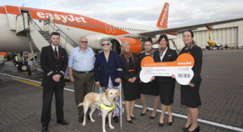 Guide dog Joey is easyJet’s most frequent flying dog