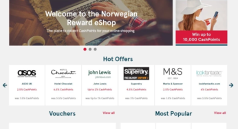 Norwegian Reward members can now earn points for shopping online at nearly 1,000 UK retailers