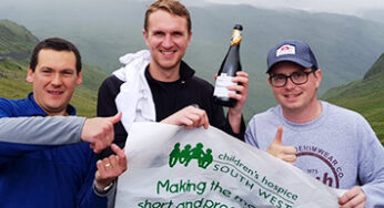 Bristol Airport team completes the National Three Peaks Challenge; helping raise funds for Children’s Hospice South West