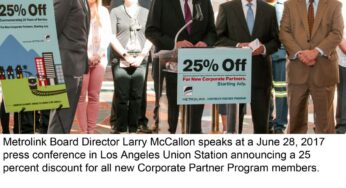 Metrolink announces 25% Corporate Partner Program discount in anticipation of its 25th anniversary