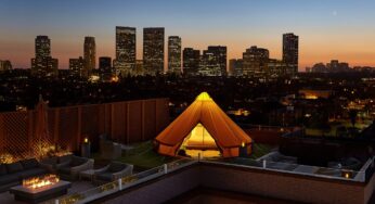 Beverly Wilshire, A Four Seasons Hotel brings a touch of the “great outdoors” to its Veranda Suite terrace with new urban glamping experience