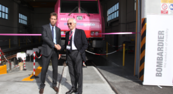 Bombardier Transportation opens its new 300,000 square meter rail maintenance depot in Melzo, Italy