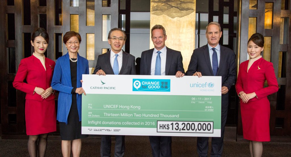 Travel Pr News Cathay Pacific Raised More Than Hk 13 Million For