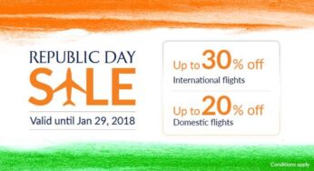 Jet Airways celebrates India’s forthcoming 69th Republic Day with a week-long celebratory fare sale