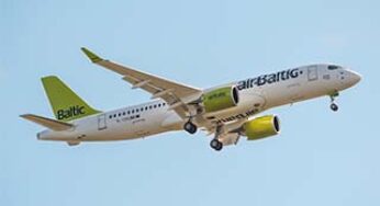 Bombardier to showcase Philippine Airlines dual-class 86-seat Q400 regional turboprop and airBaltic CS300 aircraft at the 2018 Singapore Airshow