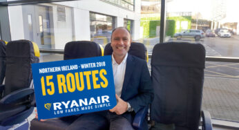 Ryanair announces 15 routes to its Northern Ireland winter 2018 schedule