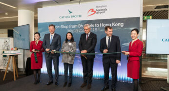 Cathay Pacific inaugurates non-stop service between Brussels and Hong Kong