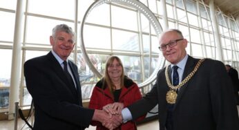 Hillsborough art sculpture The Band of Life unveiled in its new home at Liverpool John Lennon Airport