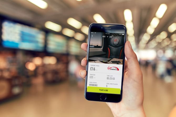 Train travellers can upgrade instantly to First Class on Virgin Trains’ east coast services with Seatfrog’s exciting new features