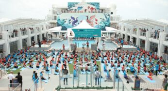 DREAM CRUISES SETS NEW GUINNESS WORLD RECORD FOR MOST PEOPLE DOING THE MERMAID YOGA POSE SIMULTANEOUSLY ON WORLD DREAM