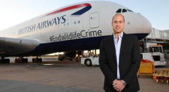 British Airways supports HRH The Duke of Cambridge, Tusk Trust and United for Wildlife in their mission to fight wildlife crime