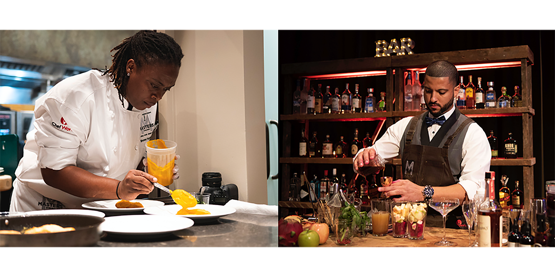 Marriott International’s culinary and beverage competition Masters of the Craft winners: Sherene Hutchinson and Jonathan Martin Miller
