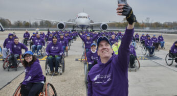 Heathrow hosts Guinness World Records® official attempt for heaviest aircraft to be pulled over 100 metres by a wheelchair team