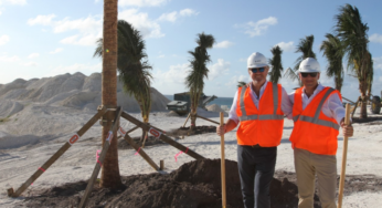 MSC Cruises marked an important milestone in Ocean Cay MSC Marine Reserve’s transformation with the planting of its first trees