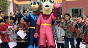 Qatar Airways brings Oryx Kids’ Club Mascots to Qatar Airways Hope School in Sichuan to celebrate its 15 years of operation in China