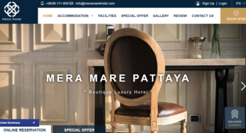 Mera Mera Pattaya’s revamped new Hotel’s website