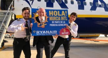 Ryanair is the first airline to land at the new Región de Murcia International Airport