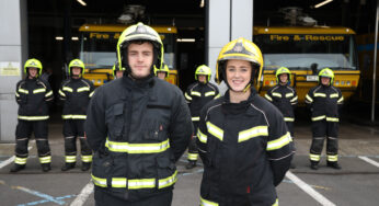 Firefighting apprentices land permanent roles at George Best Belfast City Airport